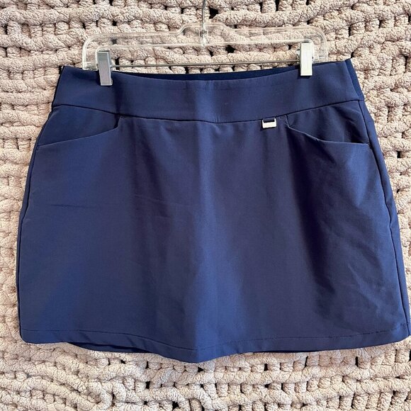 Greg Norman Woman's Navy Golf Skort (built in shorts) with Pockets Size Large - Picture 1 of 9